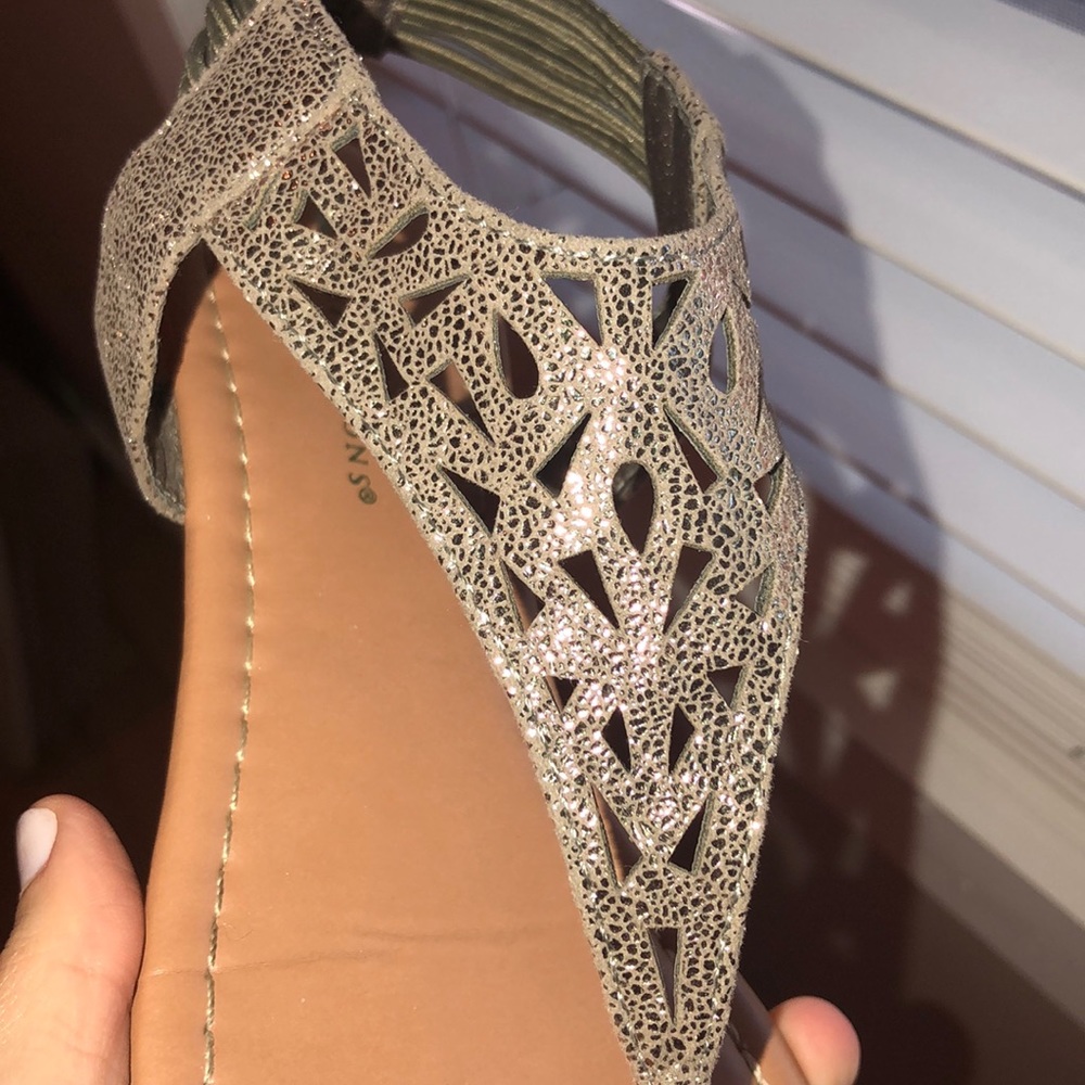 Shimmery sandals